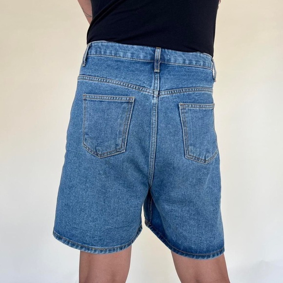 Oak + Fort Crossover Denim Shorts - Picture 2 of 4